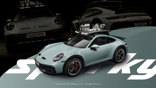 *Pre-Order* Sparky x Tiny 1/64 2023 Porsche 911 Dakar 3.0 - Shade Green (Tiny Exclusive)