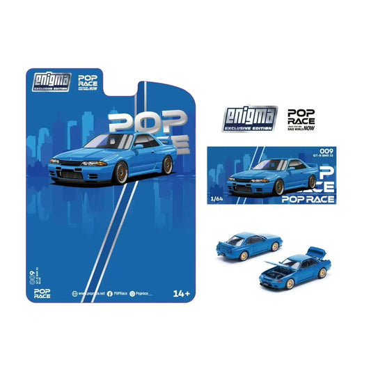 Pop Race PRE009 Skyline GT-R BNR32 Blue