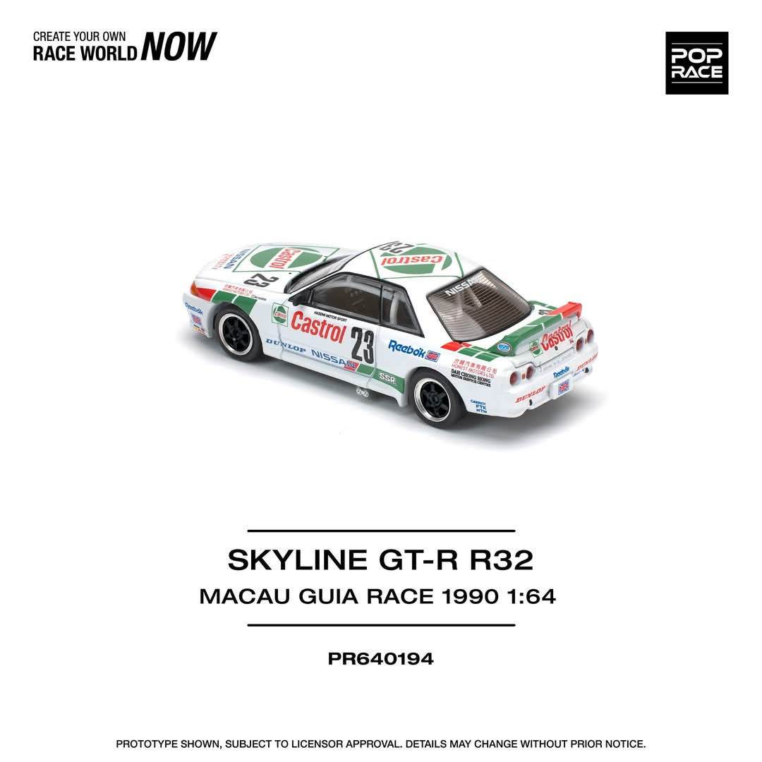 *Pre-Order* Pop Race GT-R R32 Macau Guia Race 1990 Winner