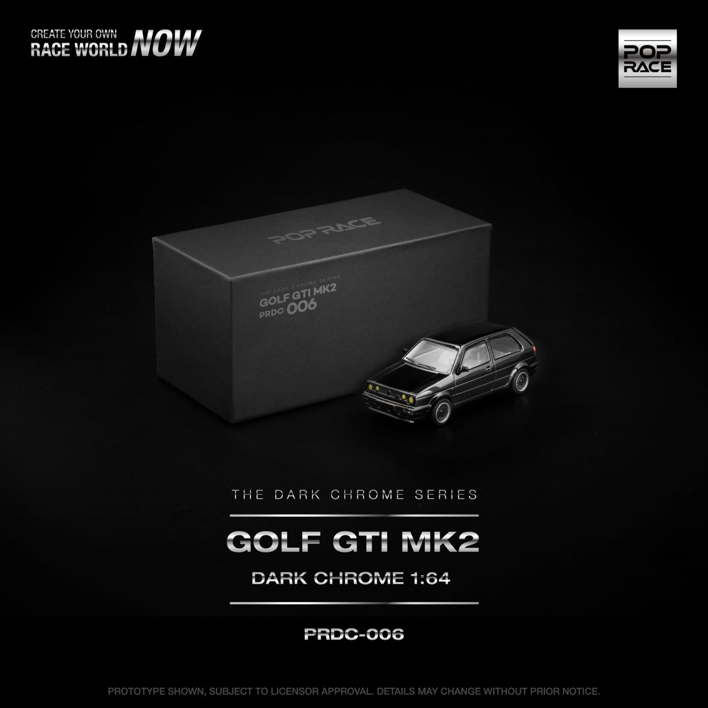 *Pre-Order* Pop Race Golf GTI MK2 Dark Chrome