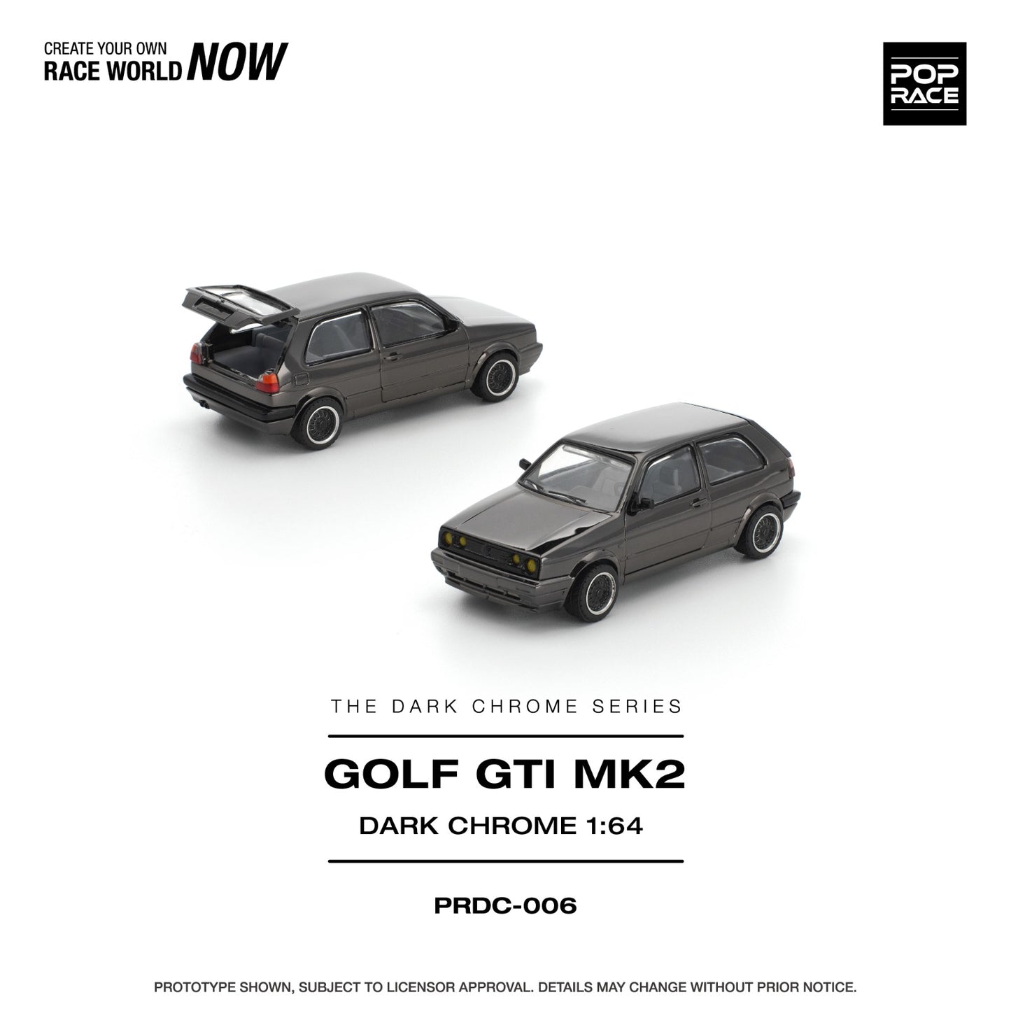 *Pre-Order* Pop Race Golf GTI MK2 Dark Chrome