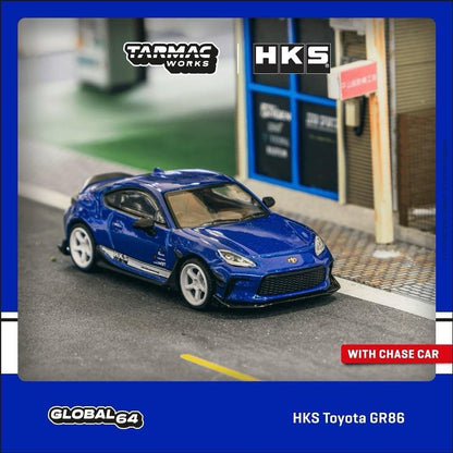 Tarmac Works HKS Toyota GR86 Blue Metallic