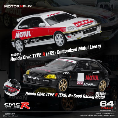 *Pre-Order* MotorHelix M65024 - Honda Civic TYPE R (EK9) - No Good Racing Motul