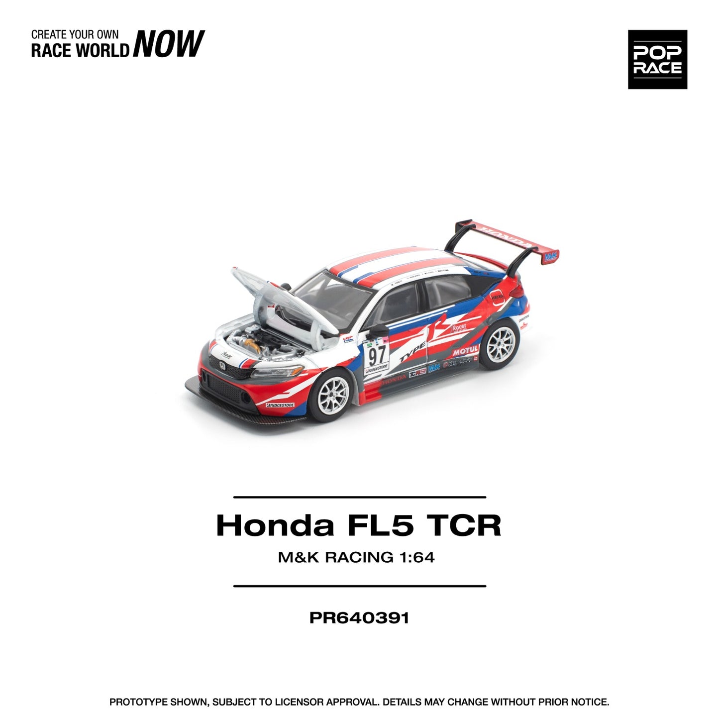 *Pre-Order* Pop Race Honda Civic Type-R (FL5) TCR - M&K Racing