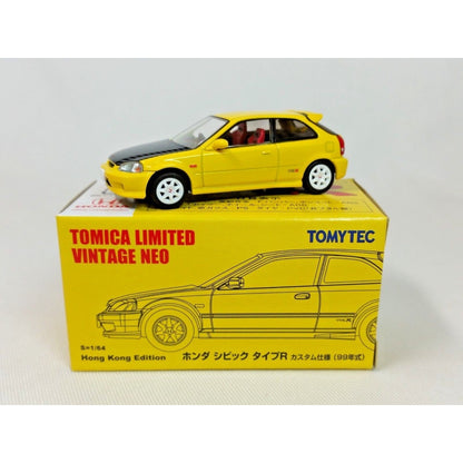 Tomytec Tomica Limited Vintage Neo Honda Civic Type R 99' EK9 (Yellow) (Hong Kong Edition)