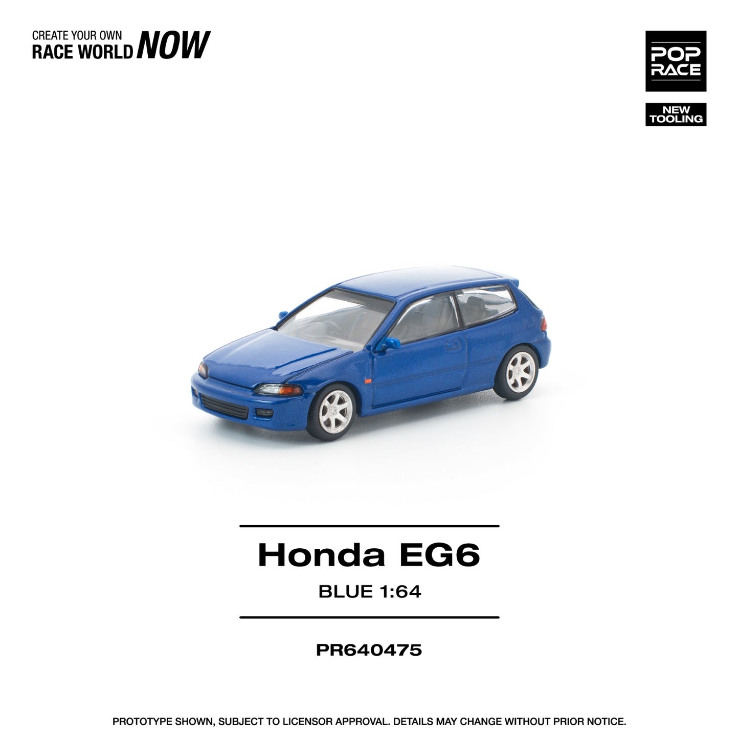 *Pre-Order* Pop Race Honda Civic (EG6) Captiva Blue