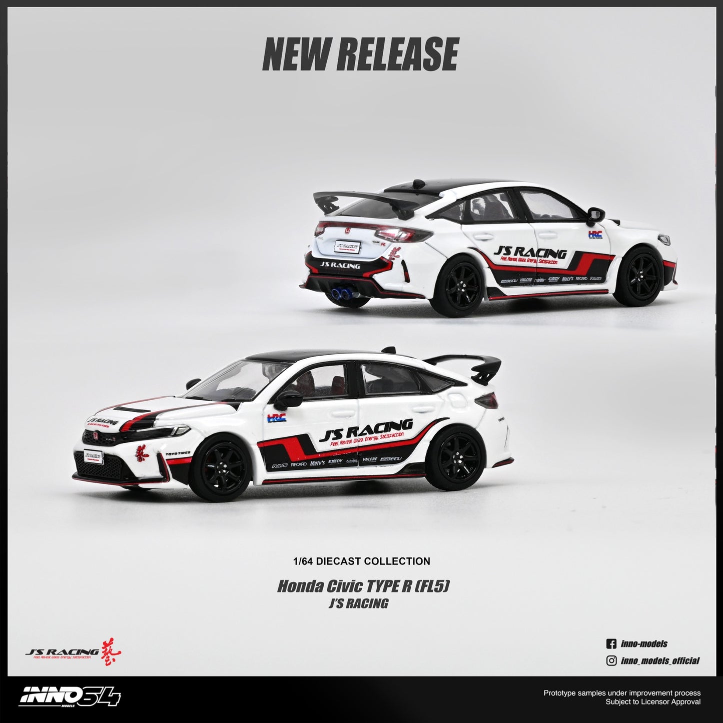 *Pre-Order* INNO Models INNO64 Honda Civic (FL5) J'S RACING
