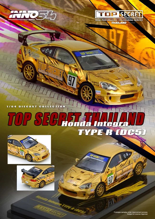 *Pre-Order* INNO Models INNO64 Honda INTEGRA Type R (DC5) Top Secret Thailand Honda Fest Thailand 2025