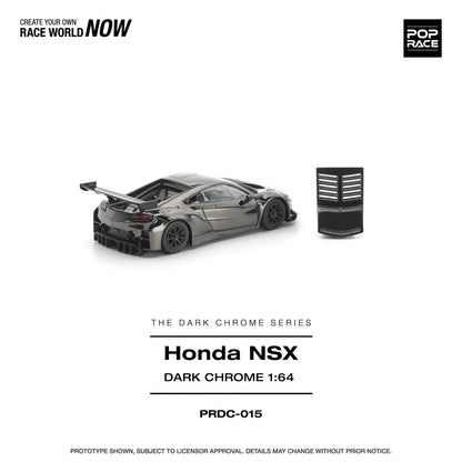 *Pre-Order* Pop Race - PRDC015 Honda NSX GT3 EVO22 Dark Chrome