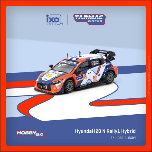 *Pre-Order* Tarmac Works - Hyundai i20 N Rally1 Hybrid Rally Sweden 2024 Winner Esapekka Lappi / Janne Ferm