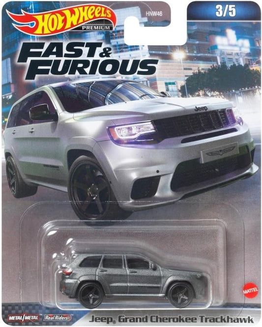 Hot Wheels Premium Fast & Furious 3/5 Jeep Grand Cherokee Trackhawk - Japanese Stock