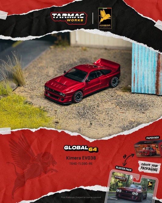 *Pre-Order* Tarmac Works - Kimera EVO38 Red (Paper Box Packaging)