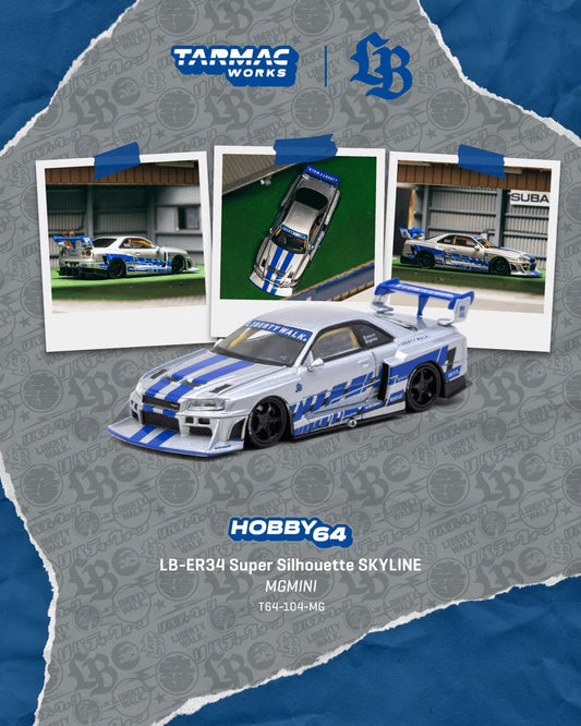 *Pre-Order* Tarmac Works - LB-ER34 Super-Silhoutette SKYLINE MGMINI