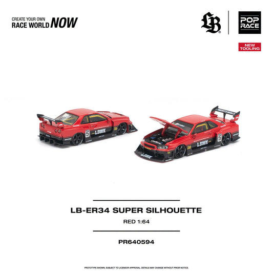*Pre-Order* Pop Race - PR640594 LB-ER34 Super Silhouette Red