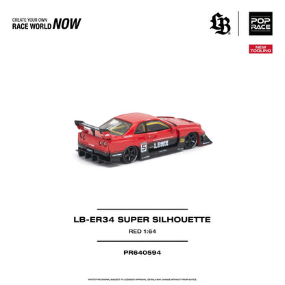 *Pre-Order* Pop Race - PR640594 LB-ER34 Super Silhouette Red