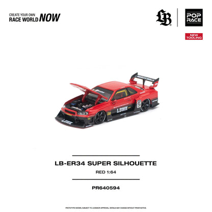 *Pre-Order* Pop Race - PR640594 LB-ER34 Super Silhouette Red