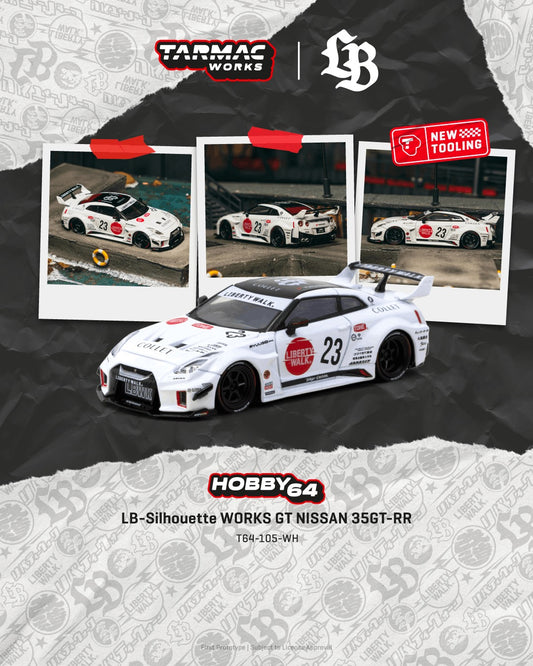 *Pre-Order* Tarmac Works - LB-Silhouette WORKS GT NISSAN 35GT-RR White