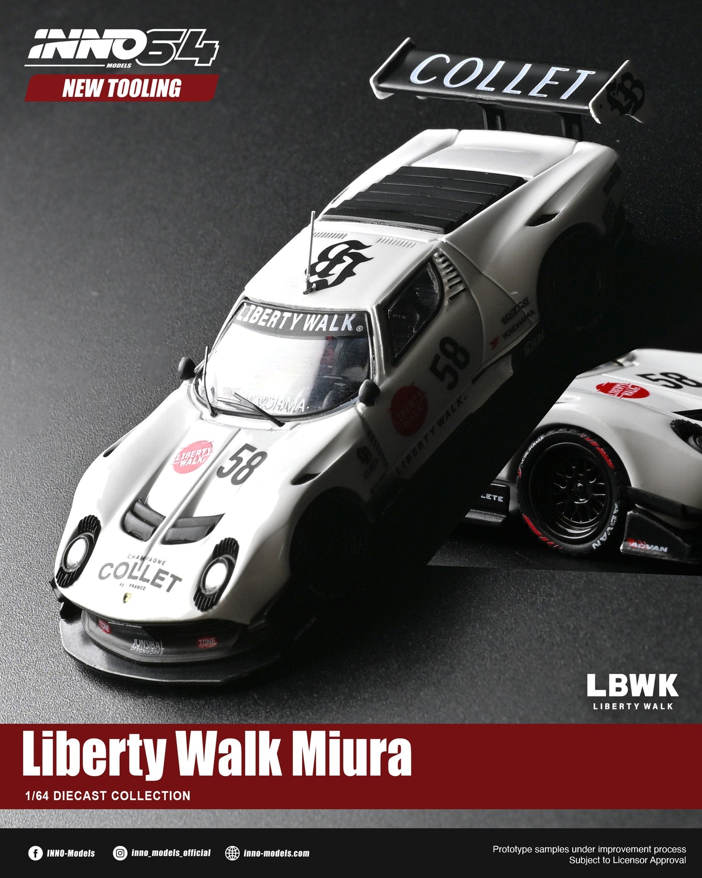 *Pre-Order* INNO Models INNO64 LB-Silhouette WORKS Miura GT