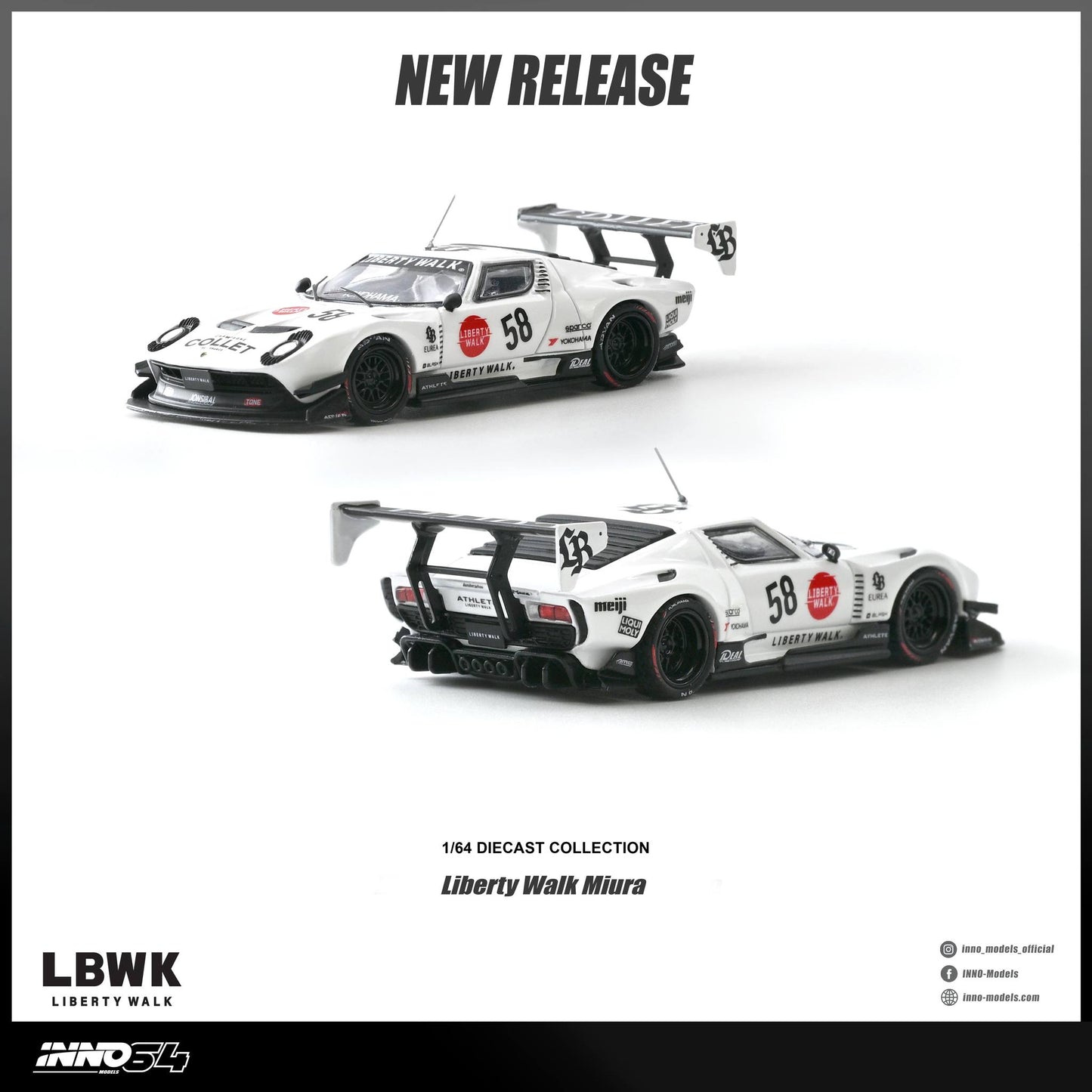 *Pre-Order* INNO Models INNO64 LB-Silhouette WORKS Miura GT