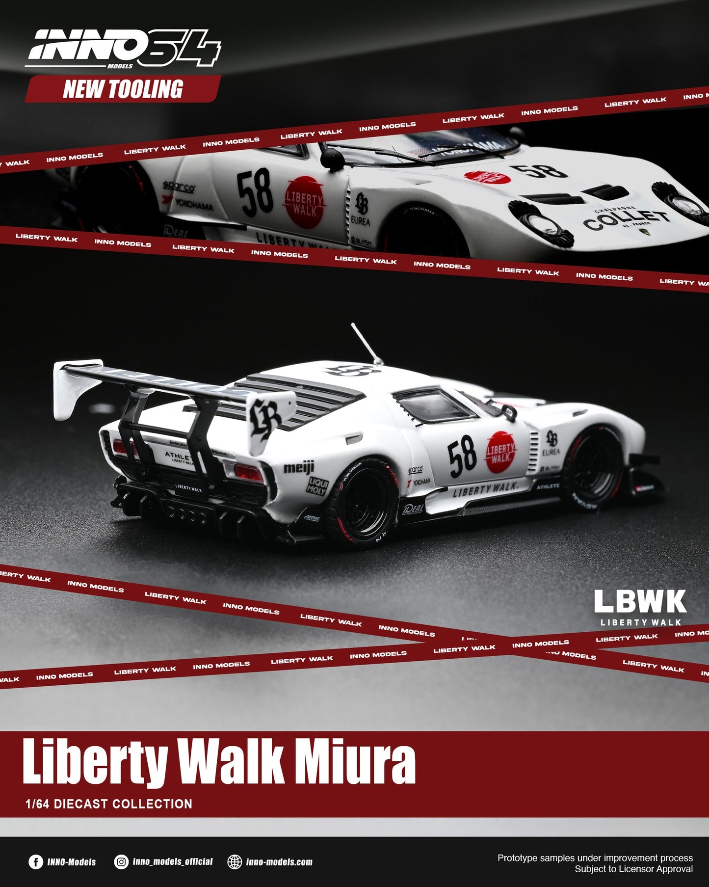 *Pre-Order* INNO Models INNO64 LB-Silhouette WORKS Miura GT