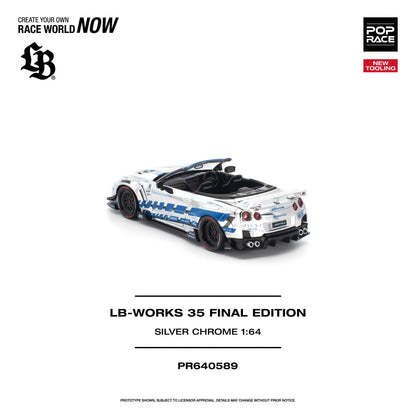 *Pre-Order* Pop Race PR640589 - LB-WORKS 35 Final Edition Silver Chrome