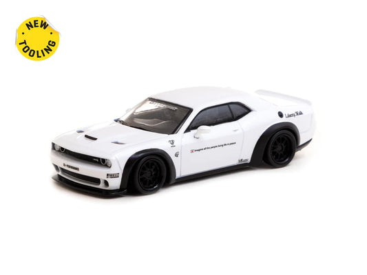 Tarmac Works LB-WORKS Dodge Challenger SRT Hellcat White - Lamley Special Edition