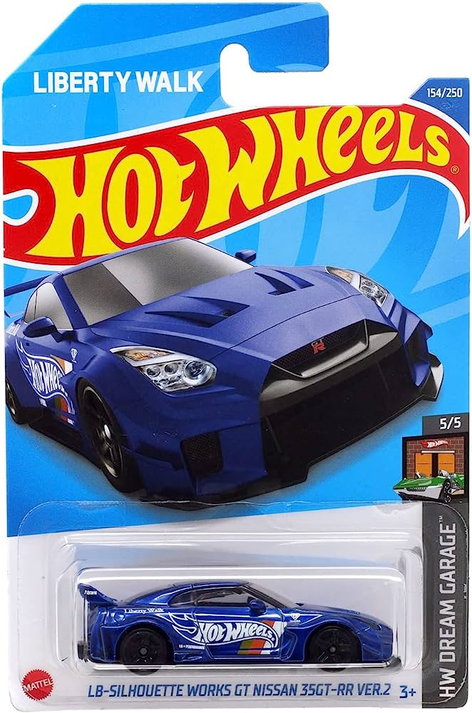 Hot Wheels HW Dream Garage 5/5 LB-Silhouette Works GT Nissan 35GT-RR Ver.2 (Blue) - Japanese Card