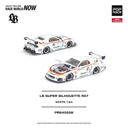 *Pre-Order* Pop Race - LB Super Silhouette RX7 (FD3S) White