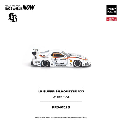 *Pre-Order* Pop Race - LB Super Silhouette RX7 (FD3S) White