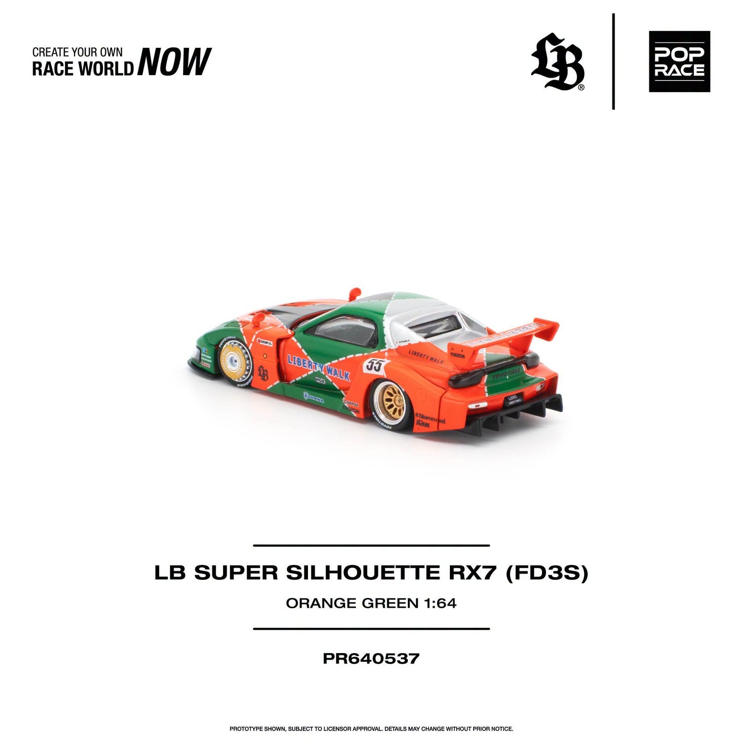 *Pre-Order* Pop Race - PR640537 LB Super Silhouette RX7 (FD3S)