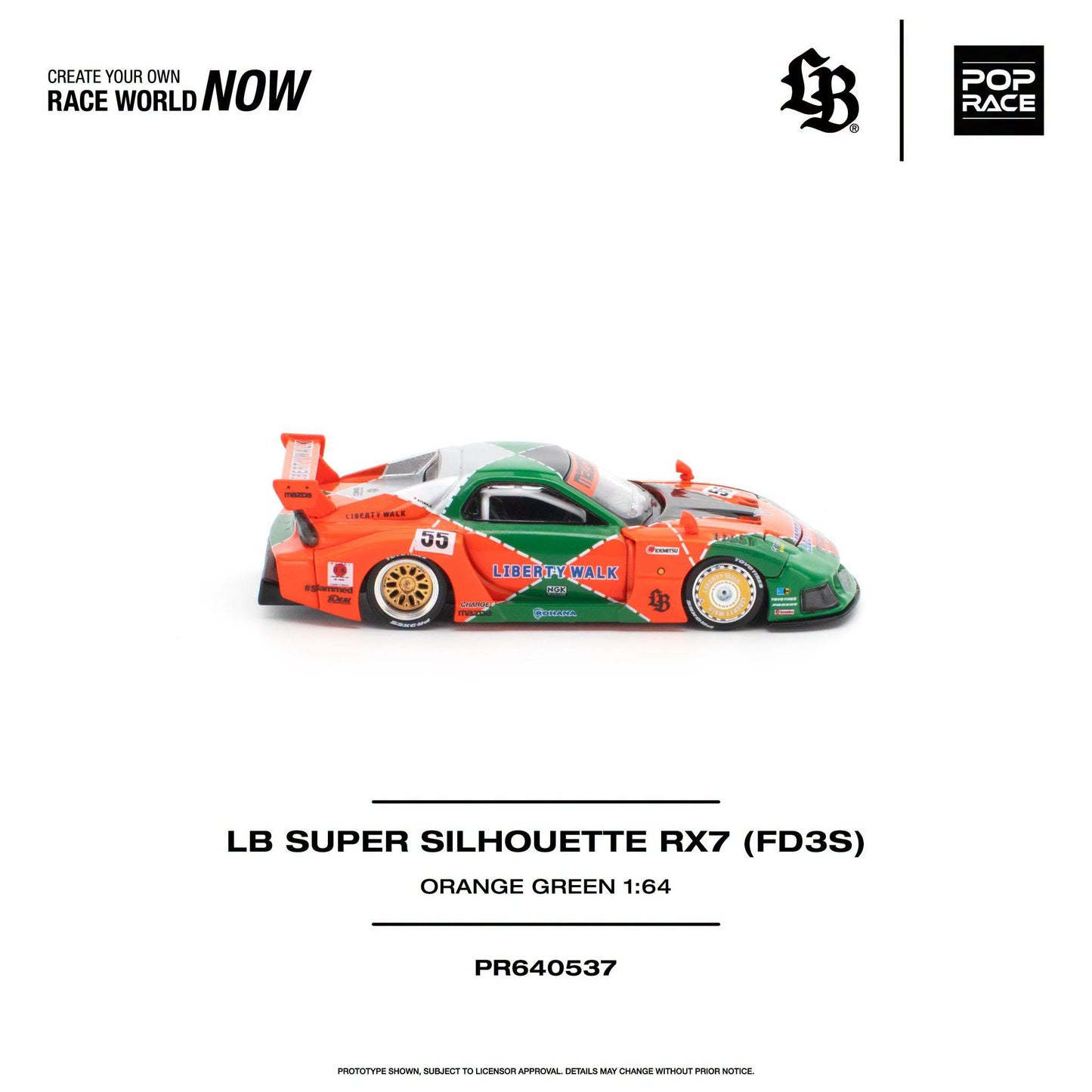 *Pre-Order* Pop Race - PR640537 LB Super Silhouette RX7 (FD3S)