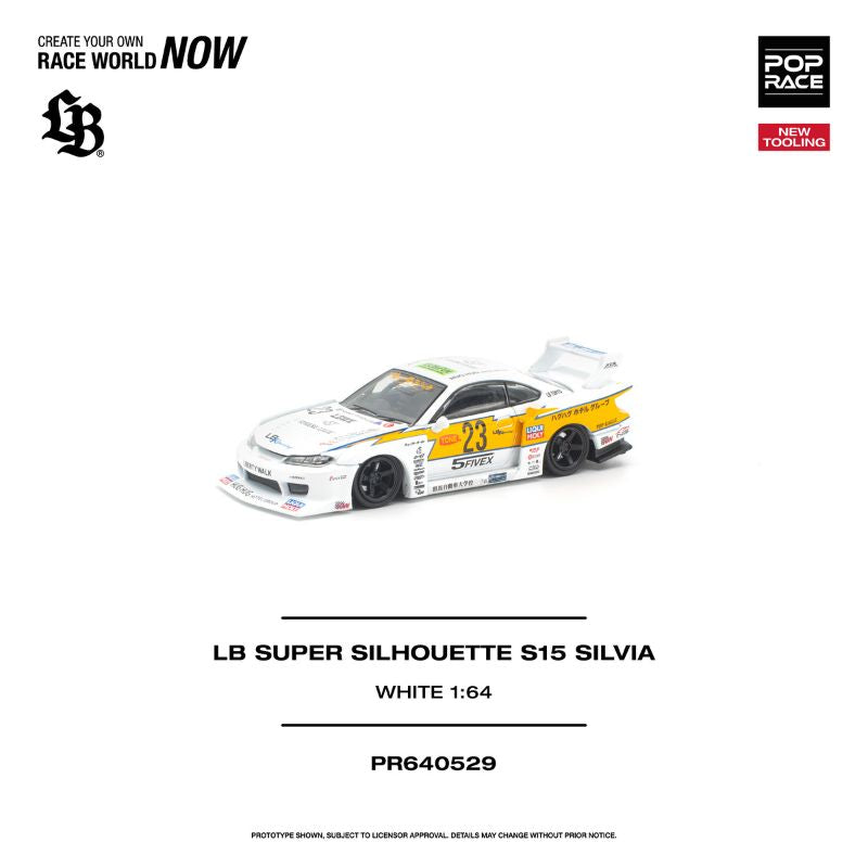*Pre-Order* Pop Race - LB Super Silhouette S15 SILVIA WHITE