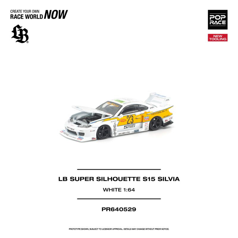 *Pre-Order* Pop Race - LB Super Silhouette S15 SILVIA WHITE