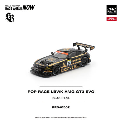 *Pre-Order* Pop Race - PR640502 Pop Race LBWK AMG GT3 EVO BLACK