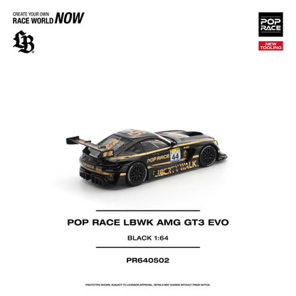 *Pre-Order* Pop Race - PR640502 Pop Race LBWK AMG GT3 EVO BLACK
