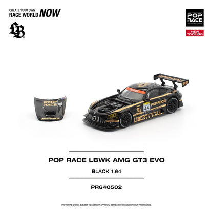 *Pre-Order* Pop Race - PR640502 Pop Race LBWK AMG GT3 EVO BLACK