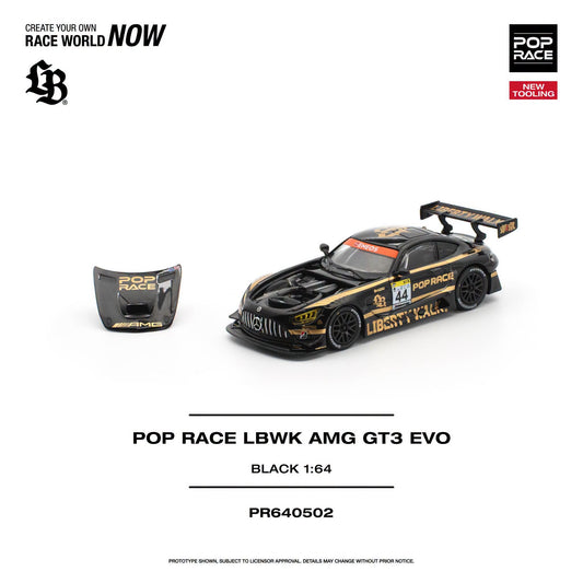 *Pre-Order* Pop Race - PR640502 Pop Race LBWK AMG GT3 EVO BLACK