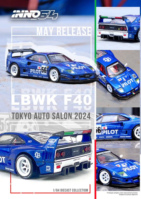 *Pre-Order* Inno Models Inno64 LBWK F40 Tokyo Auto Salon 2024