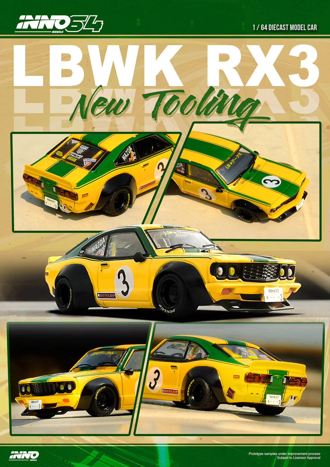 Inno Models Inno64 LBWK Mazda RX3 Savanna – Mini Toy Sensei