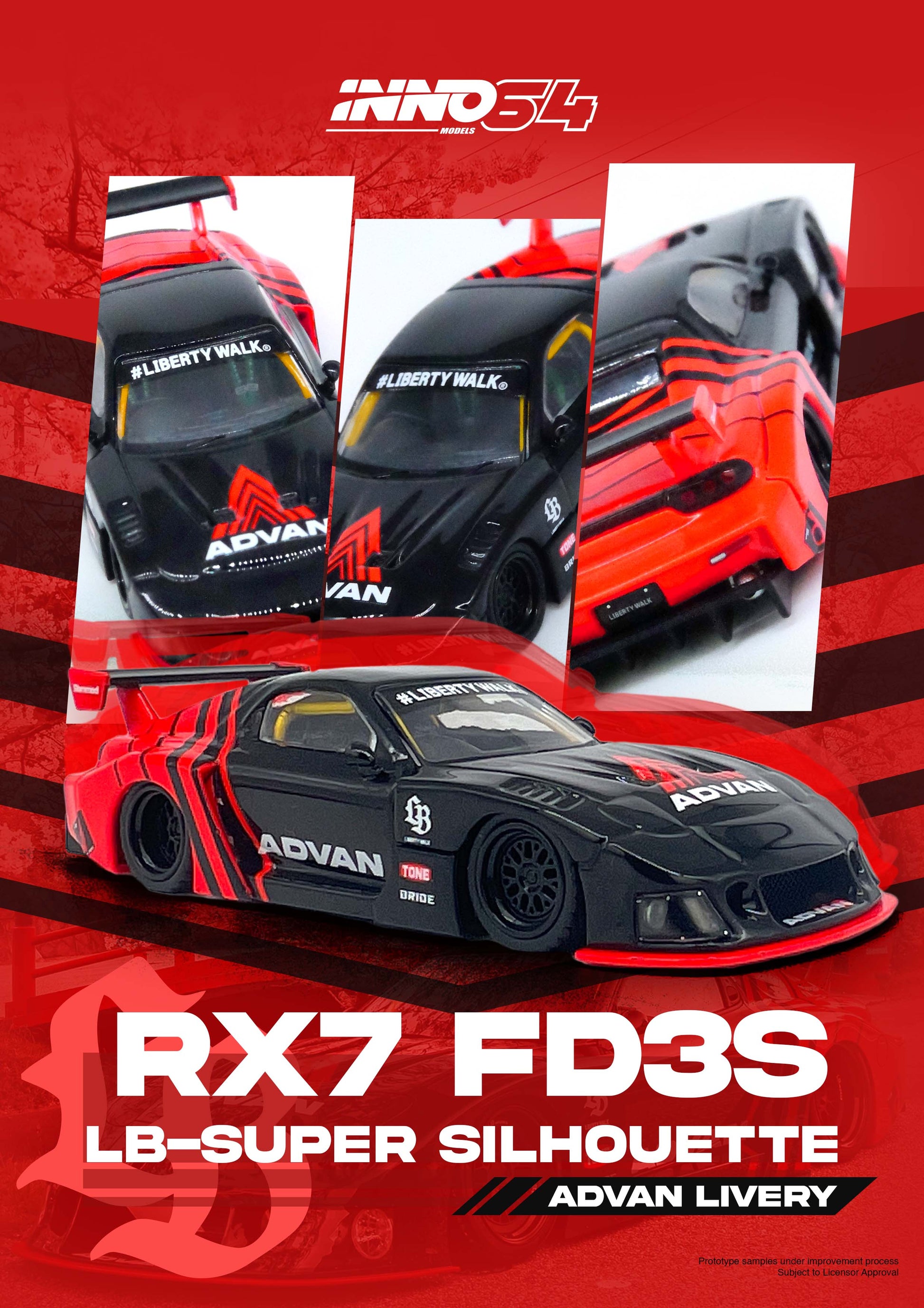 Inno Models Inno64 LBWK RX7 (FD3S) LB-Super Silhouette