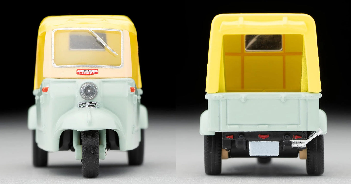 Tomytec Tomica Limited Vintage LV-143d Daihatsu Midget Yellow Green/Beige Figure