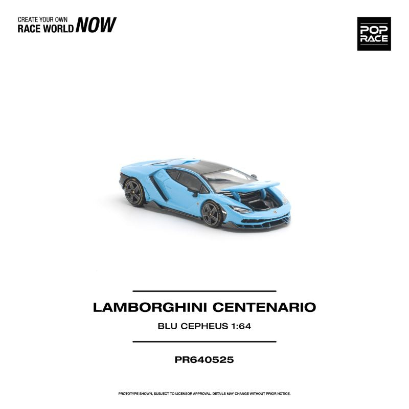 *Pre-Order* Pop Race - Lamborghini Centenario Blu Cepheus