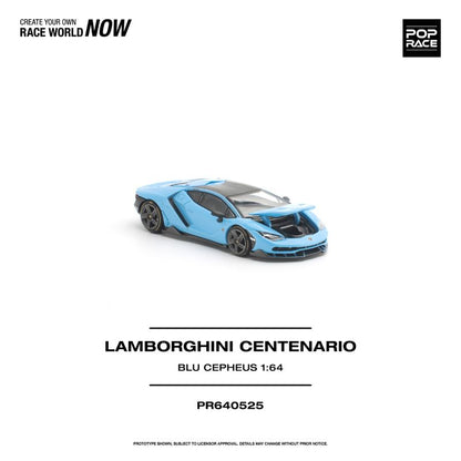 *Pre-Order* Pop Race - Lamborghini Centenario Blu Cepheus