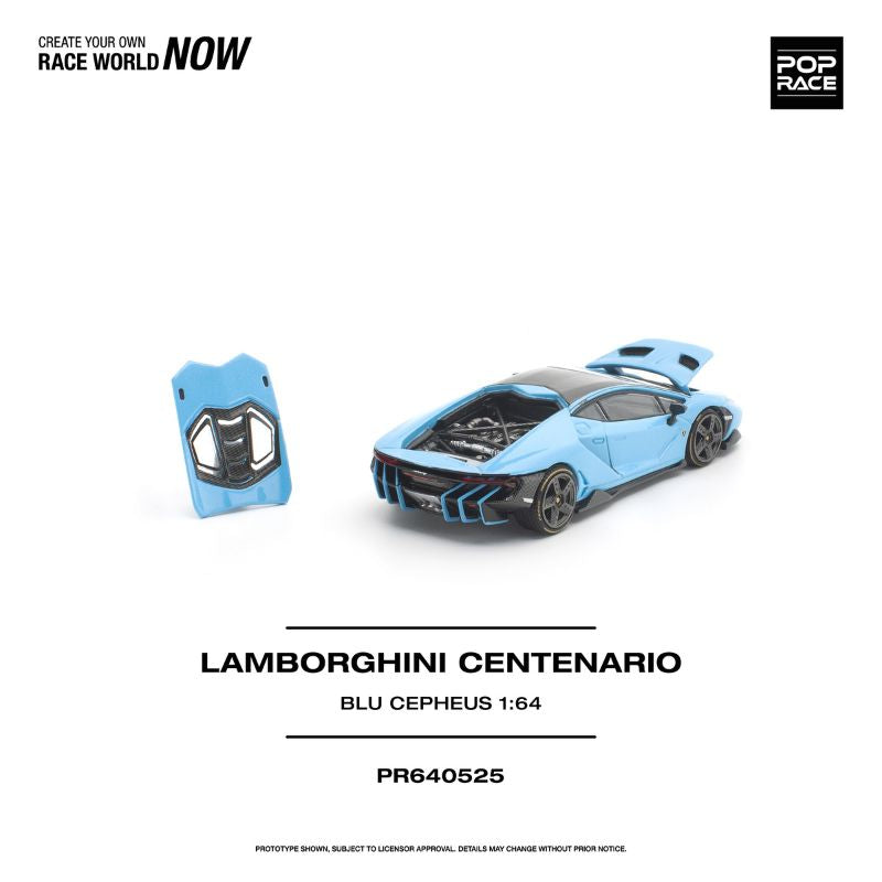 *Pre-Order* Pop Race - Lamborghini Centenario Blu Cepheus
