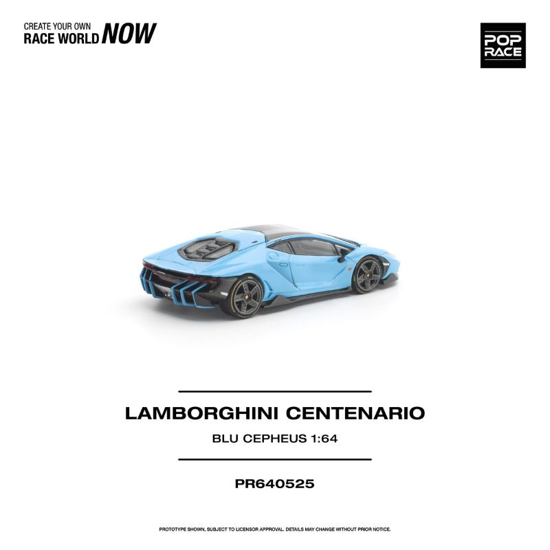 *Pre-Order* Pop Race - Lamborghini Centenario Blu Cepheus