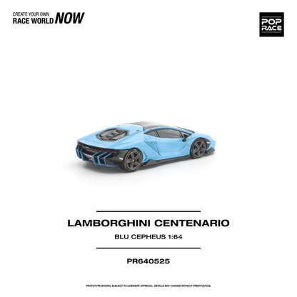*Pre-Order* Pop Race - Lamborghini Centenario Blu Cepheus