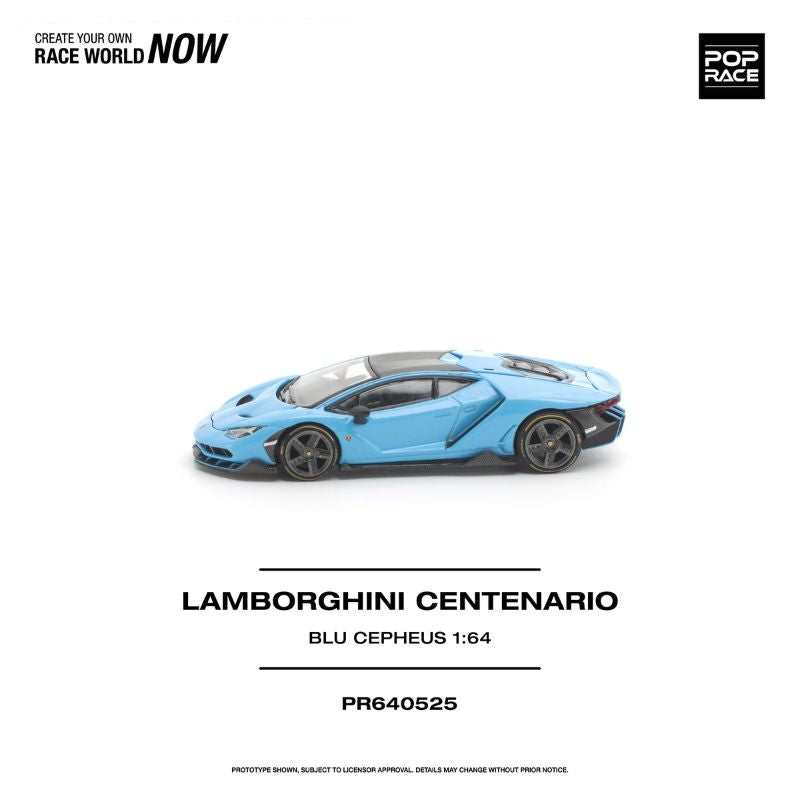 *Pre-Order* Pop Race - Lamborghini Centenario Blu Cepheus