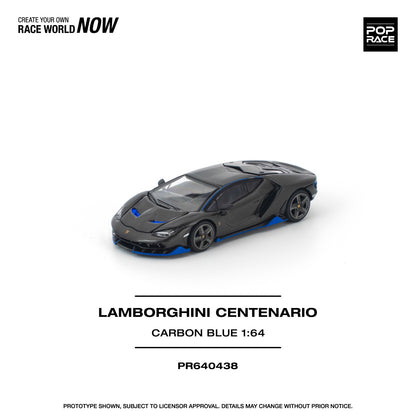 *Pre-Order* Pop Race Lamborghini Centenario Carbon Blue