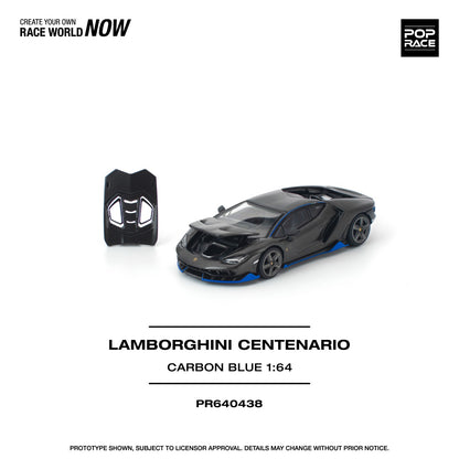 *Pre-Order* Pop Race Lamborghini Centenario Carbon Blue
