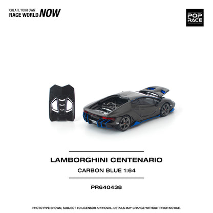 *Pre-Order* Pop Race Lamborghini Centenario Carbon Blue